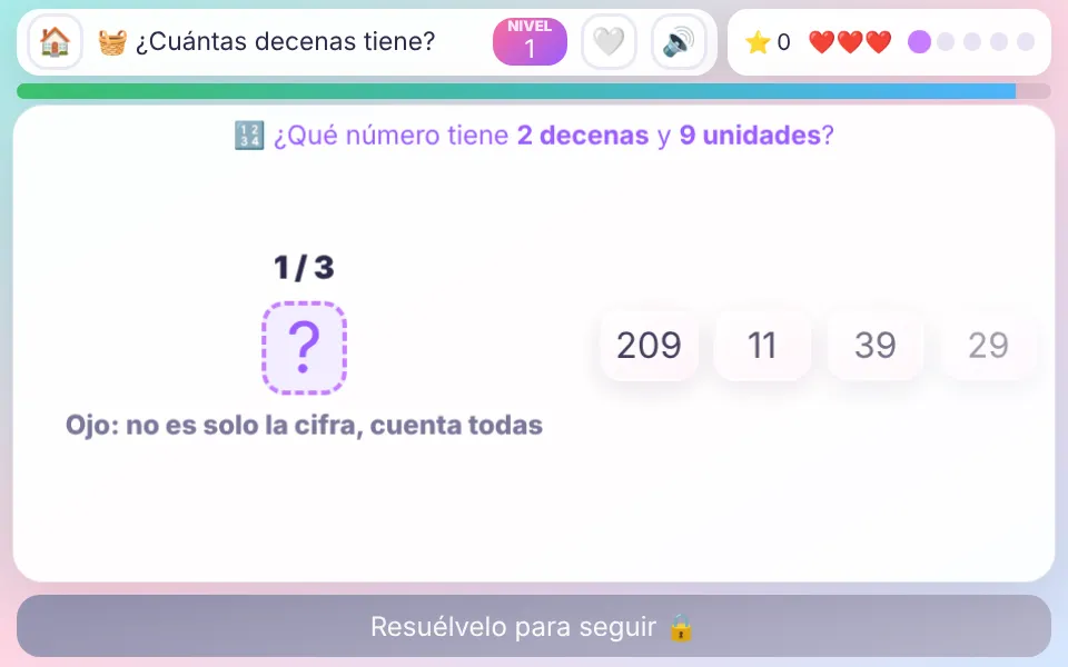 Screenshot of How Many Tens?