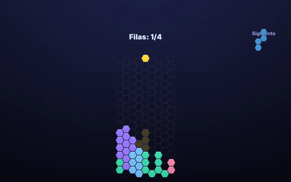 Screenshot of Hextris