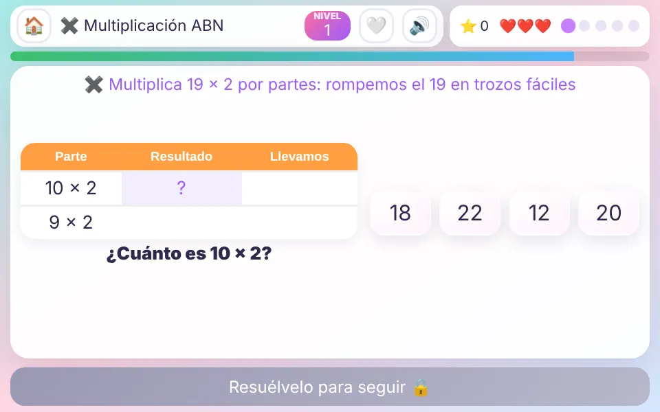Screenshot of ABN Multiplication